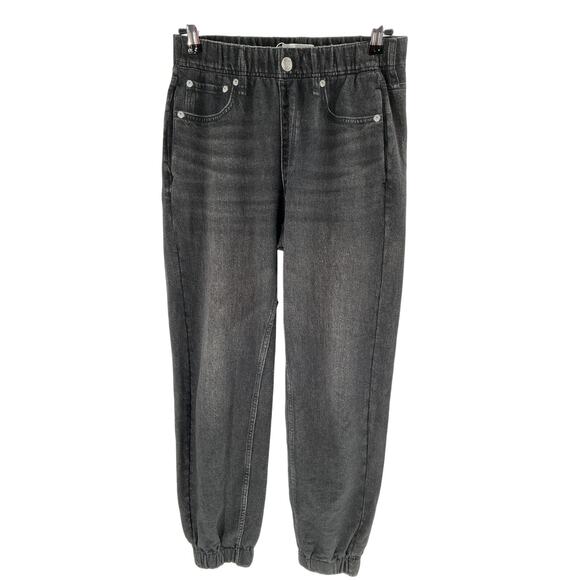 Rag & Bone 'Miramar' Black Cotton Terry Jogger Pant Size S - Picture 2 of 4